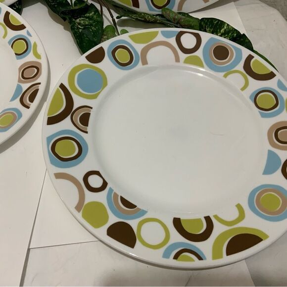 4 Corelle Corning ROLA 2 Dinner Plate (s) 10.75" 2 salad  8.5” Discontinued G14 - Picture 5 of 7